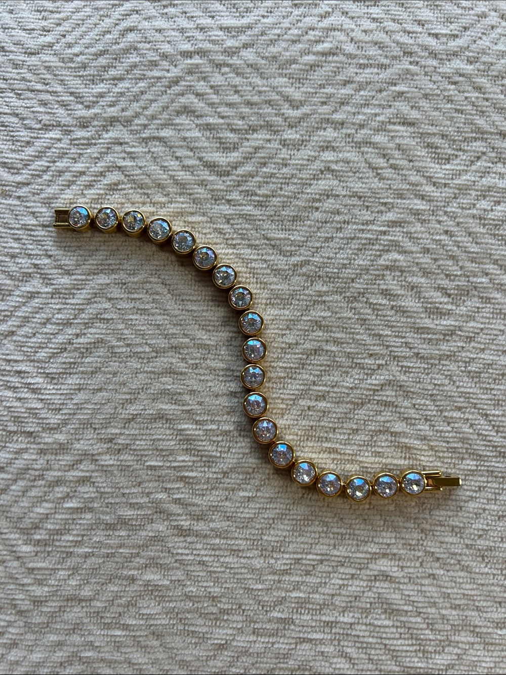 Touchstone Crystal by Swarovski Golden Moonlight Ice Bracelet